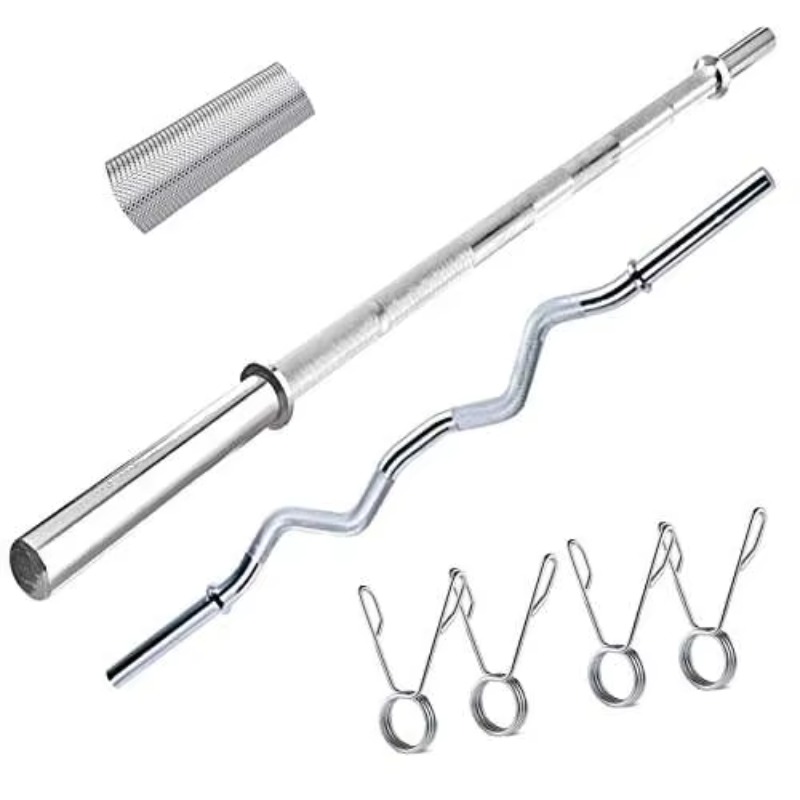 Barbell Curl Bar - 전문가용 1.5M 짐 퀄리티 바벨 하이테크