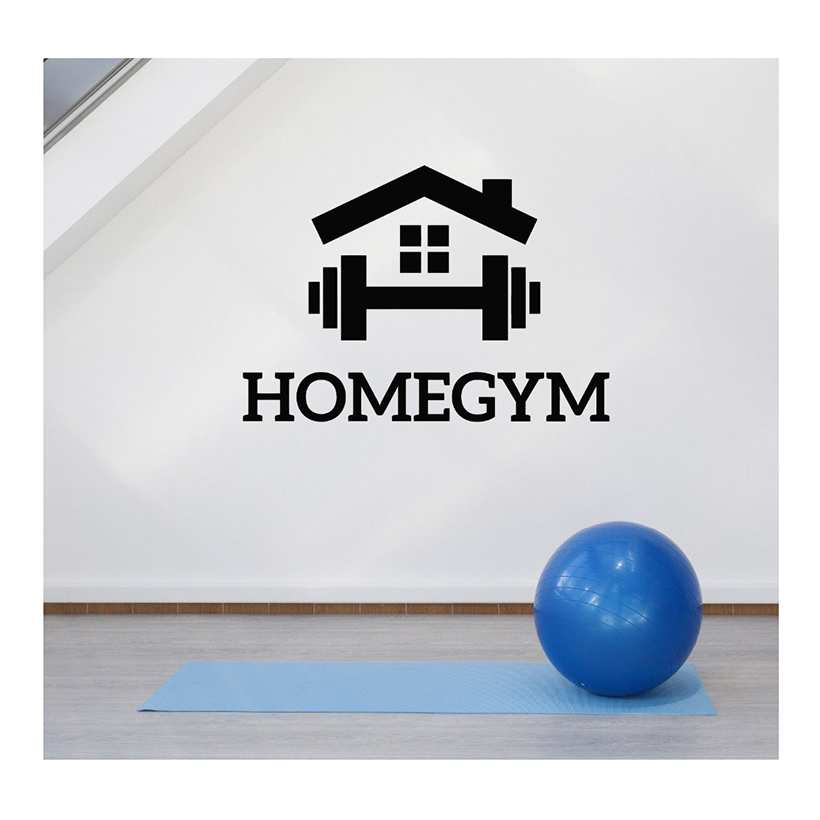 Home Gym Wallpaper - 이동식 데칼, 체육관 벽 스티커, 벽