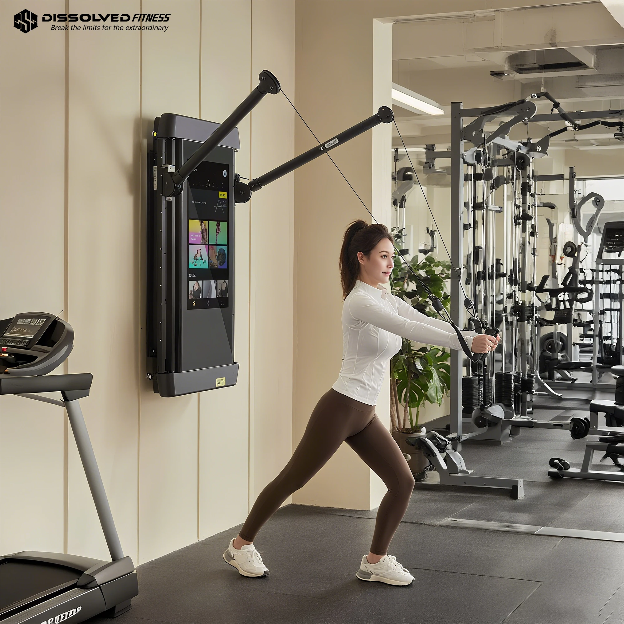 Home Gym Wall - 스마트 AI LCD 트레이닝 미러 벽걸이형