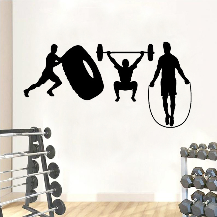 Home Gym Wallpaper - 크로스 핏 벽 스티커, 체육관, 피트니스