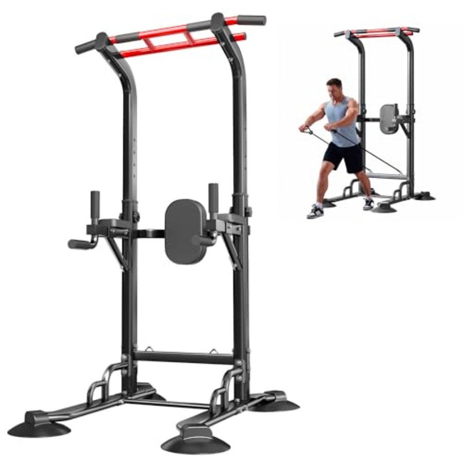Home Gym Multi Station - 홈짐 풀업 바 스테이션: 스틸 블랙