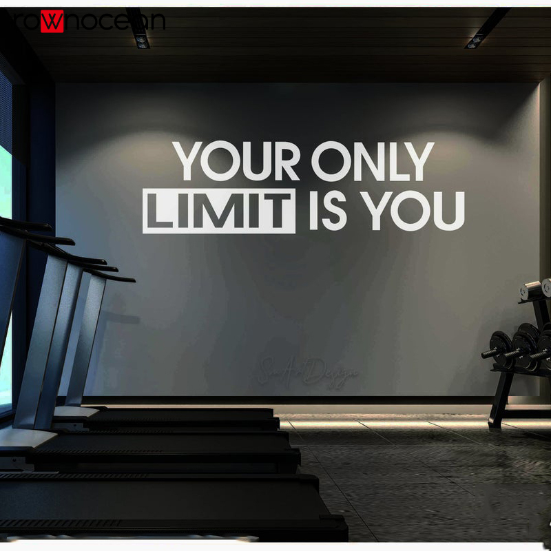 Home Gym Wallpaper - 체육관 벽 디자인 데칼 스티커, 사무실