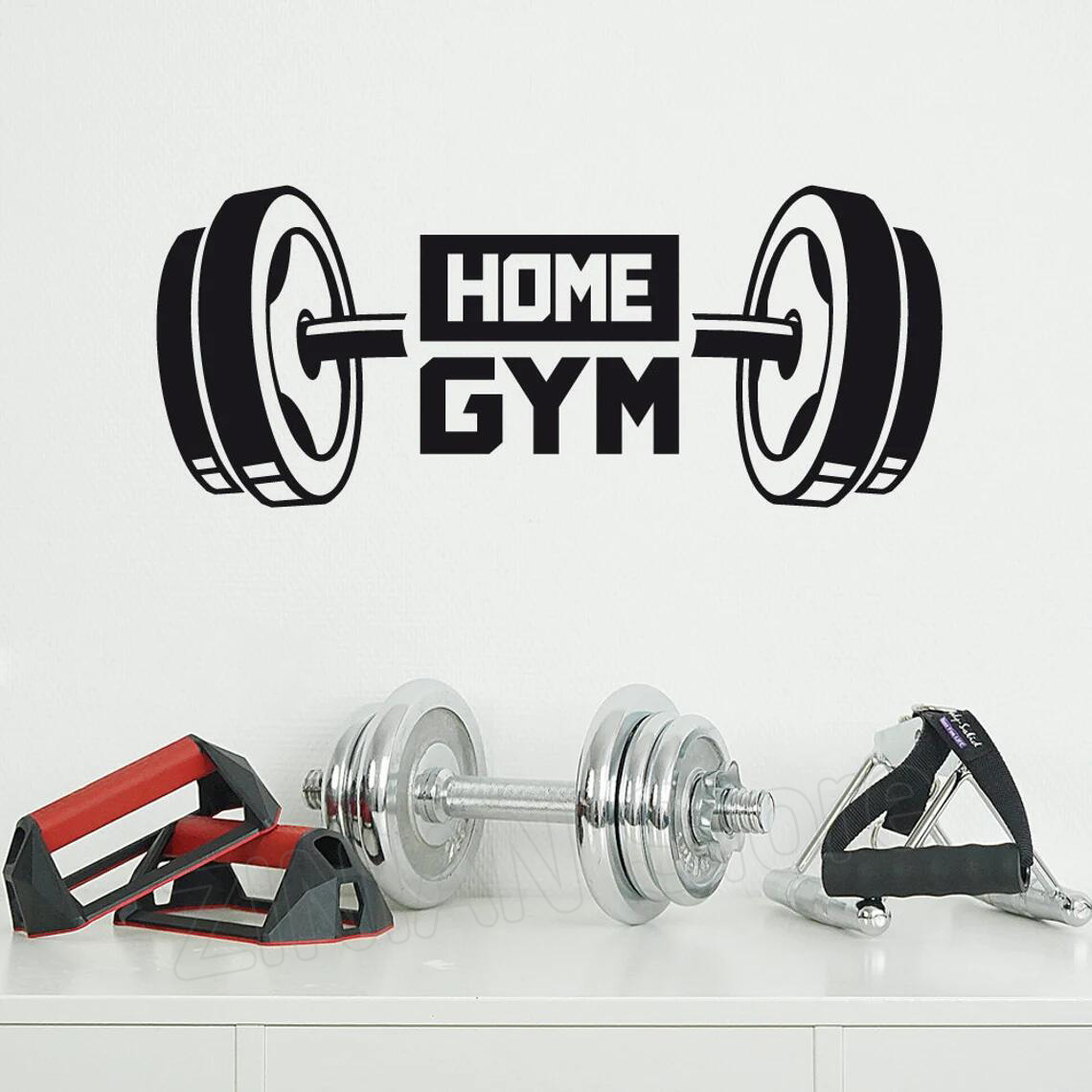 Home Gym Wallpaper - 피트니스 홈 체육관 장식 벽 스티커