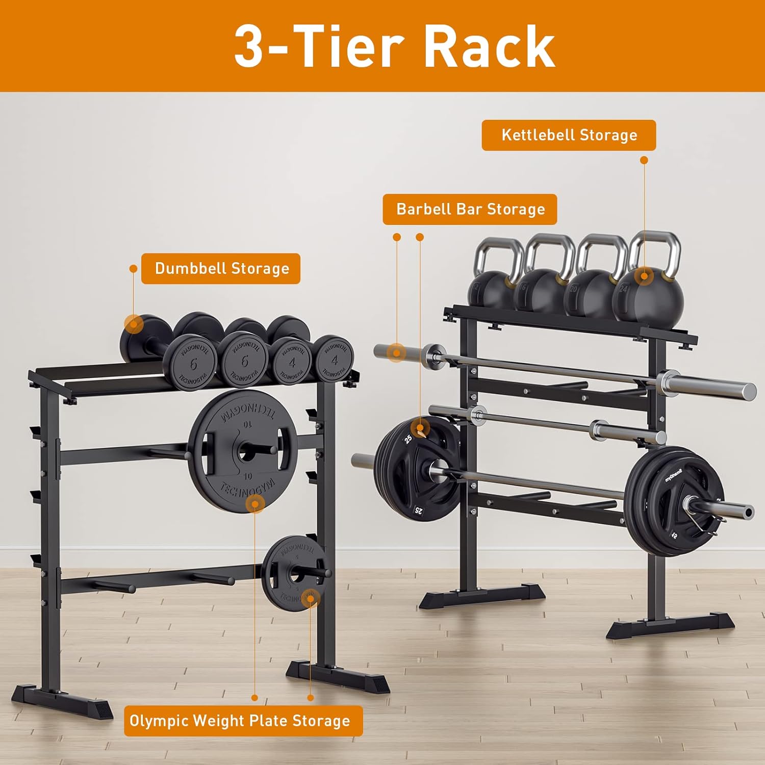 홈짐 근력 운동 웨이트 보관 랙 - 금속 소재, 블랙  - Home Gym Gym 리뷰 및 가격