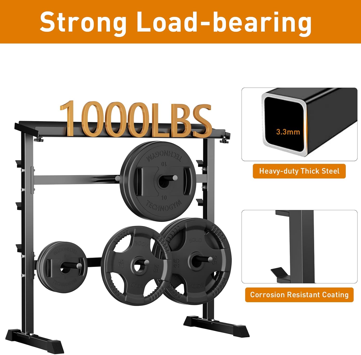 홈짐 근력 운동 웨이트 보관 랙 - 금속 소재, 블랙  - Home Gym Gym 리뷰 및 가격
