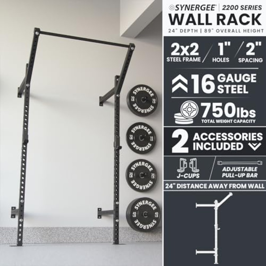 가정용 벽걸이 스쿼트 랙, 스틸 구조, 블랙 마감, 7 - Home Gym Wall 리뷰 및 가격
