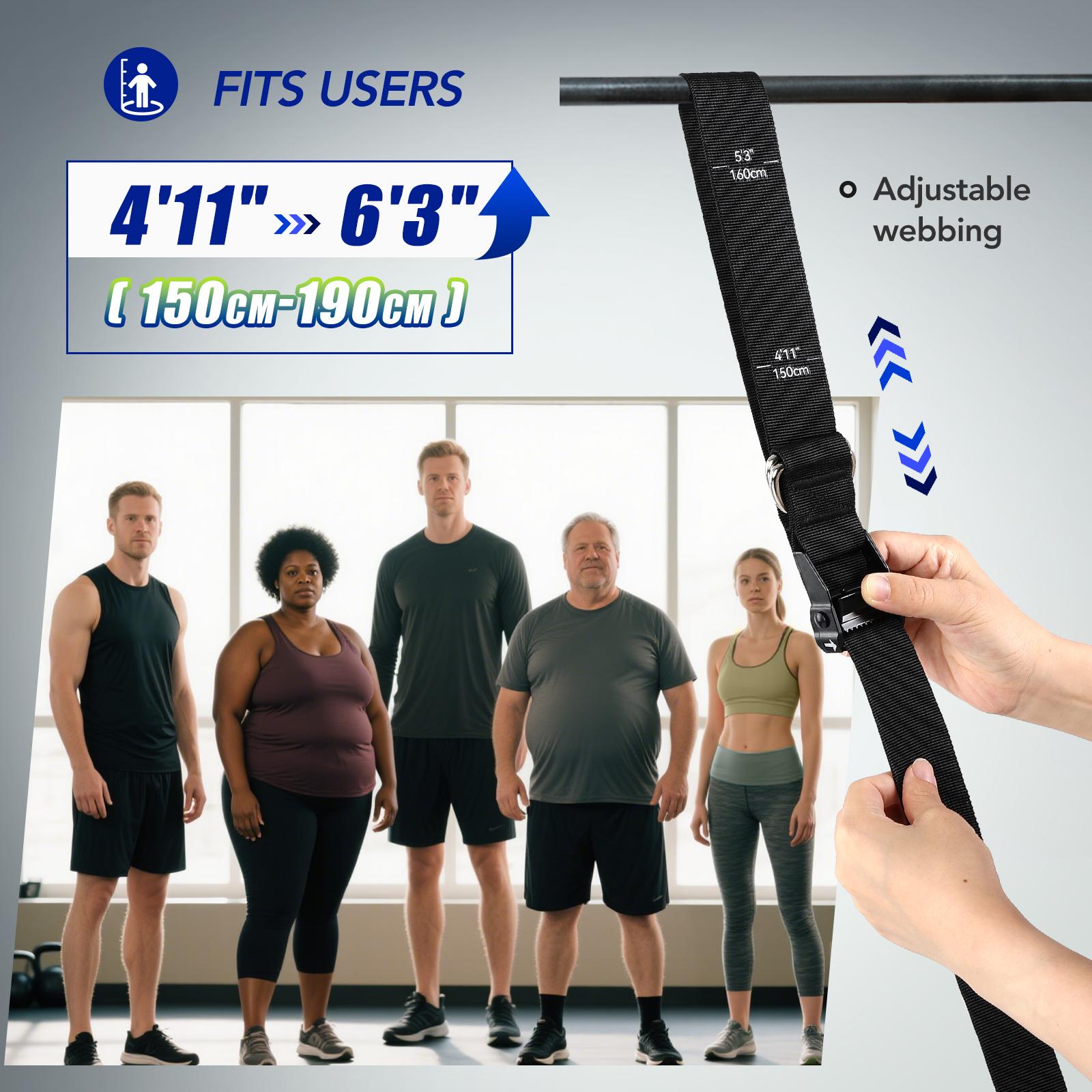 헤비 듀티 풀업 어시스트 밴드 세트 4x80lbs 조절 - Home Gym Options 리뷰 및 가격
