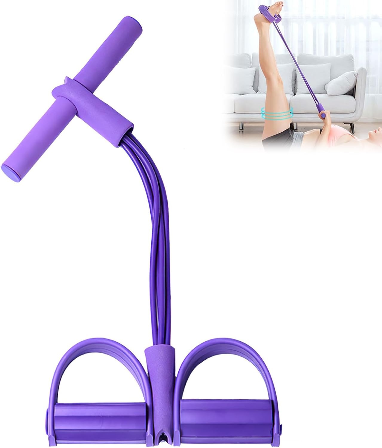 4튜브 페달 저항 밴드 다기능 텐션 로프 탄성 요가 풀 - Home Gym Youtube 리뷰 및 가격