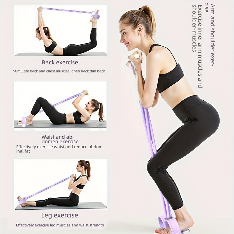 4튜브 페달 저항 밴드 다기능 텐션 로프 탄성 요가 풀 - Home Gym Youtube 리뷰 및 가격