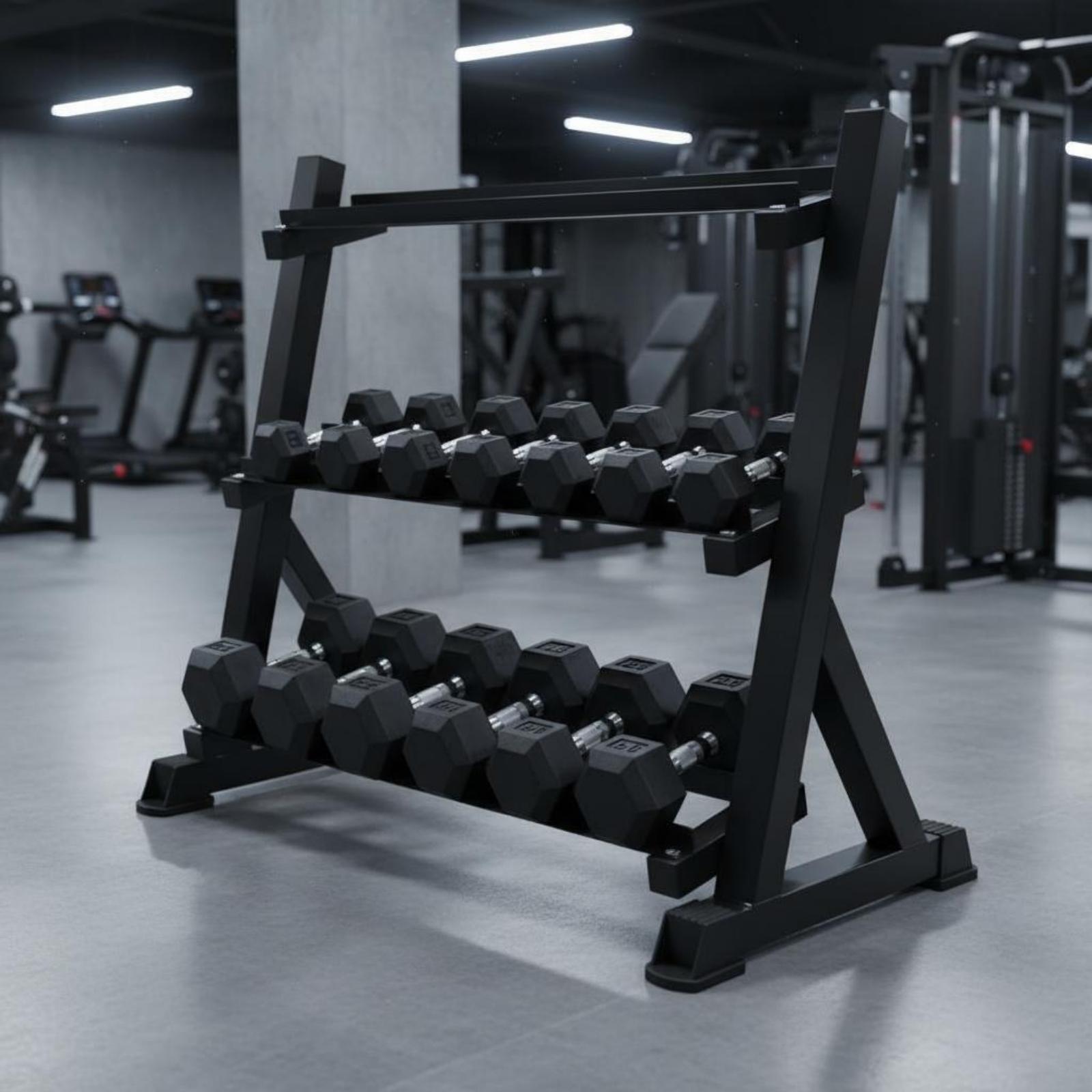 3단 덤벨랙, 공간 절약형 헥사곤 덤벨랙, 홈짐 사용자 - Home Gym Gym 리뷰 및 가격