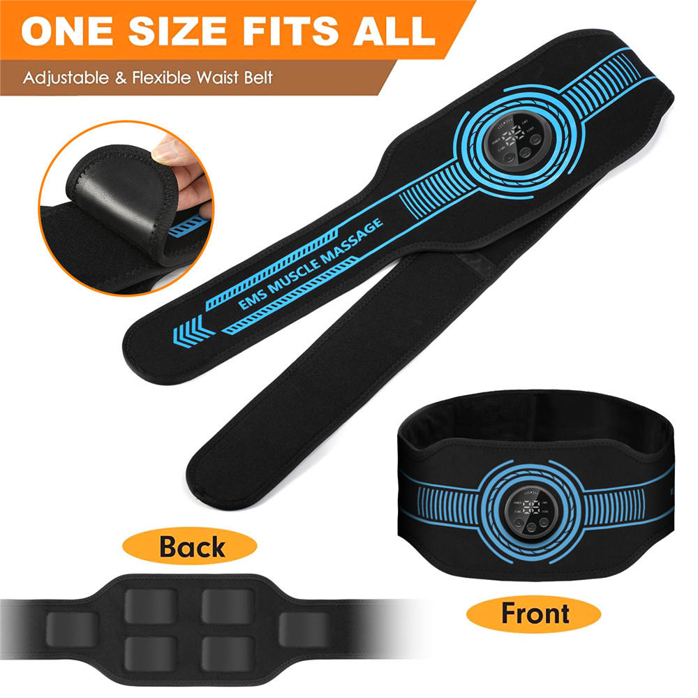 USB 충전식 복부 근육 트레이너 복부 토닝 벨트 근육 - Home Gym Options 리뷰 및 가격