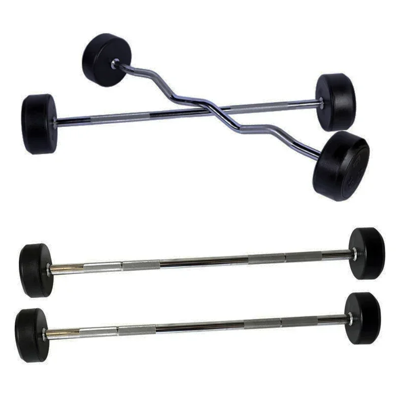 라운드 고무 코팅 컬 고정 바벨 세트 웨이트 리프팅용  - Barbell Curl Bar 리뷰 및 가격