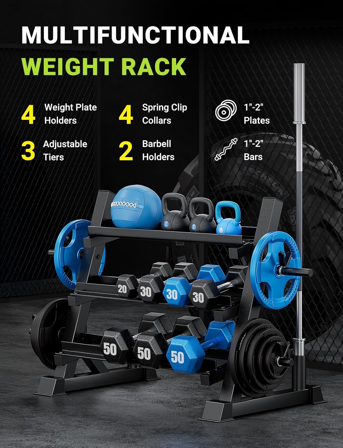 홈짐용, 견고한 소재, 브라운 색상, 1100LBS 용 - Home Gym Gym 리뷰 및 가격