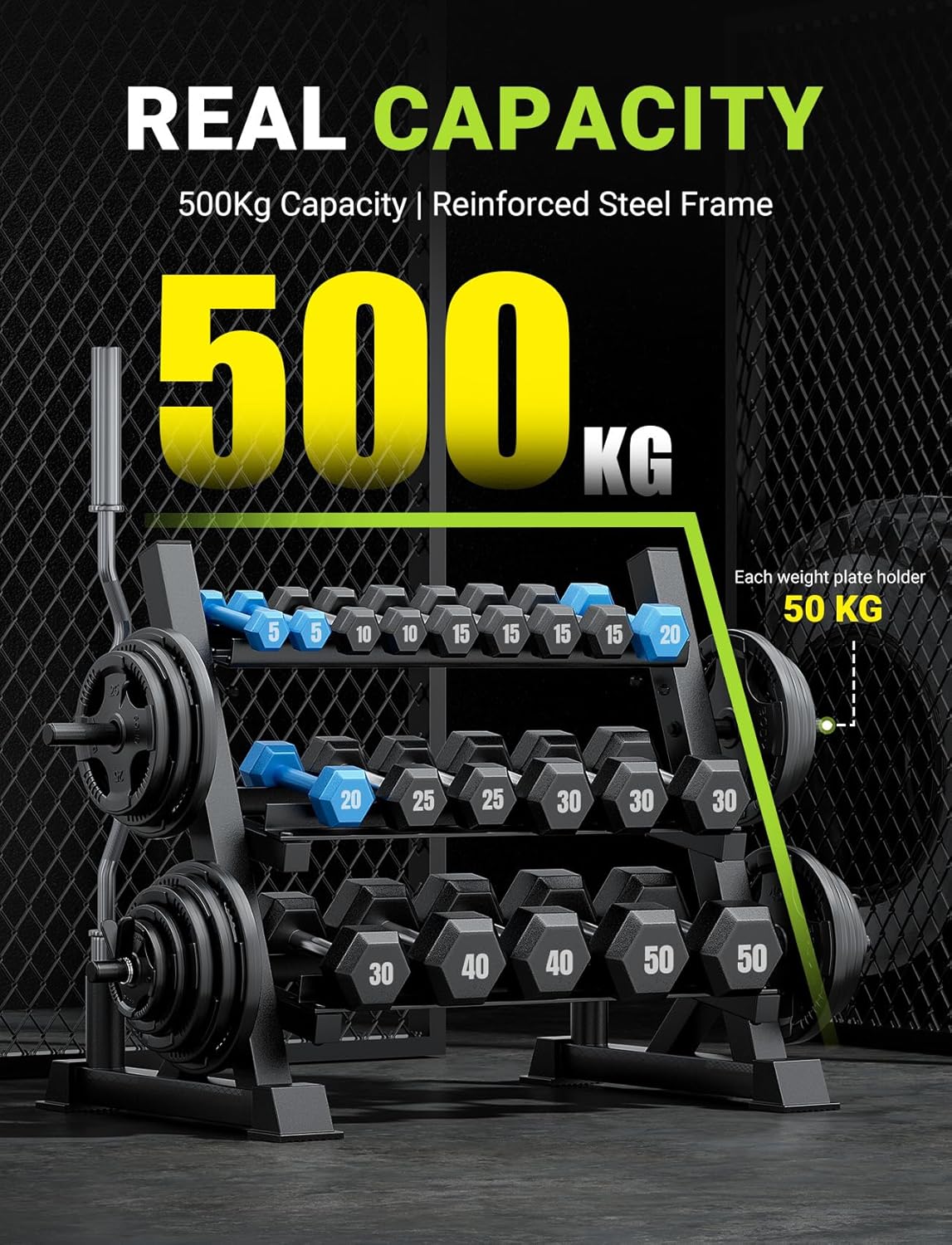 홈짐용, 견고한 소재, 브라운 색상, 1100LBS 용 - Home Gym Gym 리뷰 및 가격