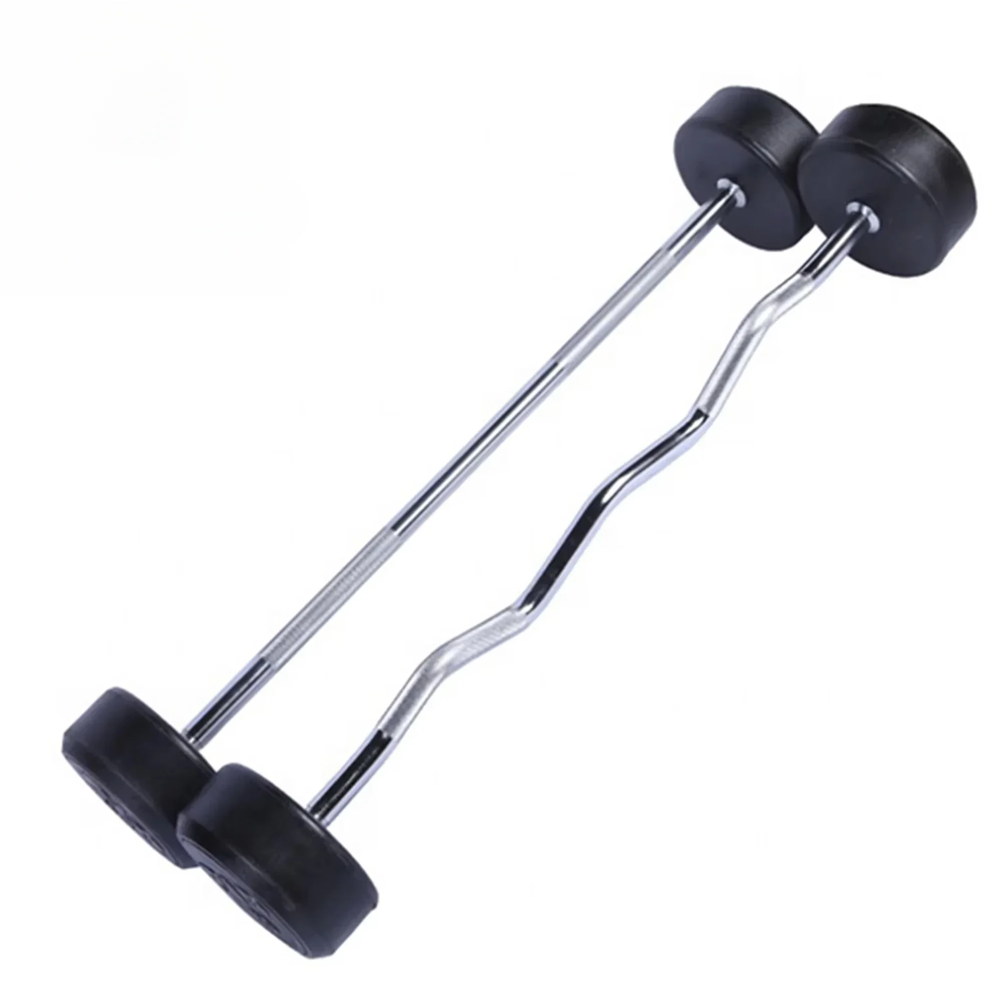웨이트리프팅 스트레이트 컬 고무 바벨 바 실내 피트니스 - Barbell Curl Bar 리뷰 및 가격
