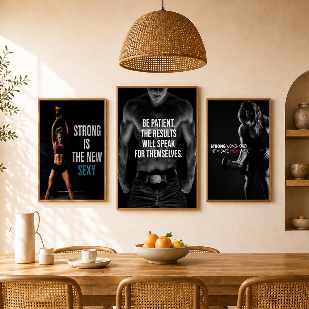 체육관 피트니스 동기 부여 보디빌딩 운동 영감을 주는  - Home Gym Wallpaper 리뷰 및 가격