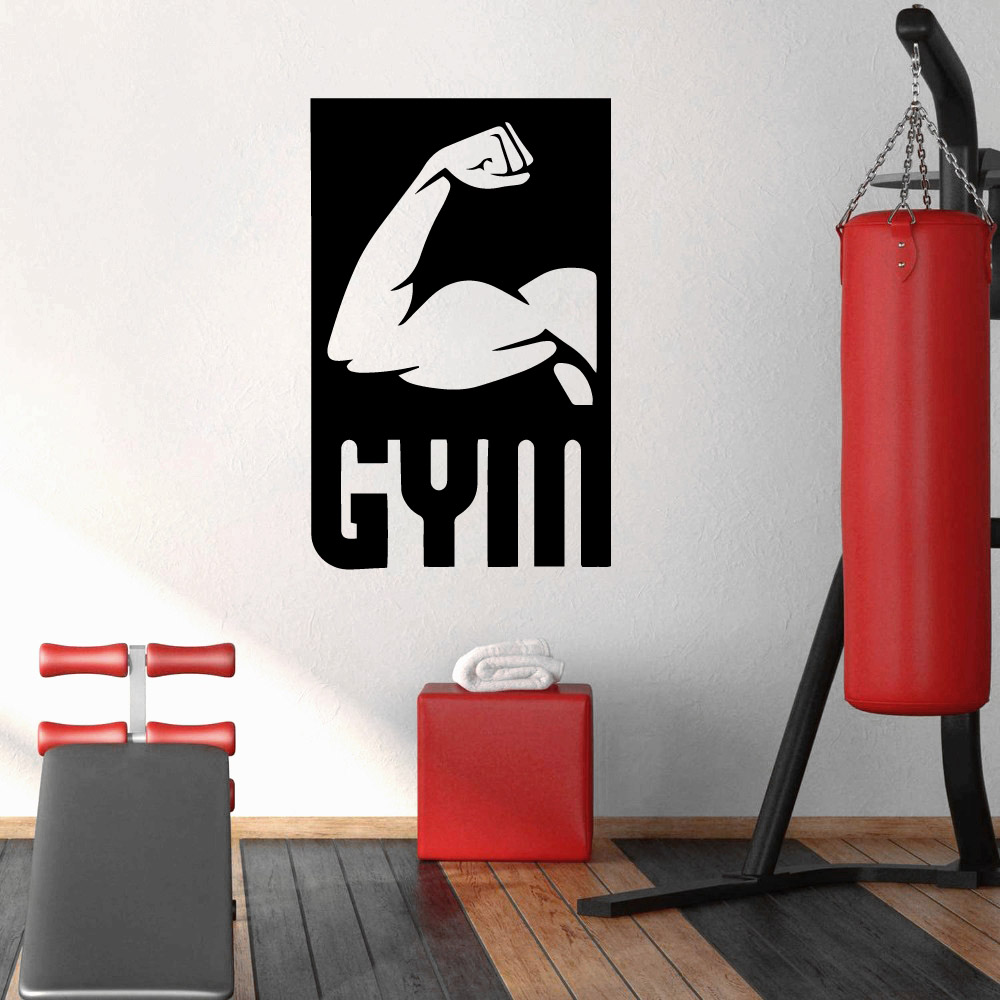 다채로운 피트니스 PVC 벽 데칼, 홈 데코, 어린이  - Home Gym Wallpaper 리뷰 및 가격