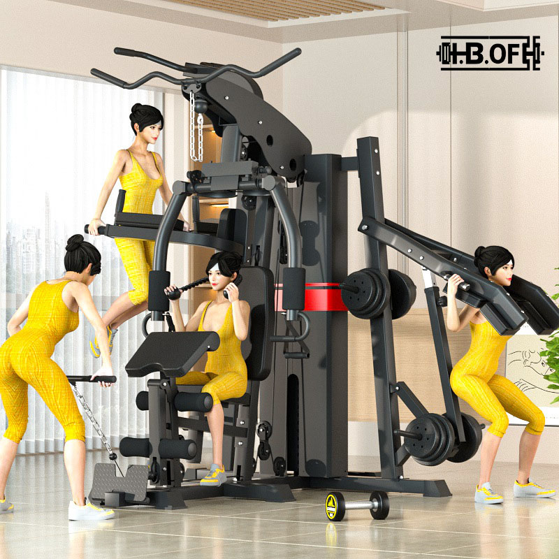 피트니스 홈 3인용 스탠딩 종합 트레이너, 하이 포지션 - Home Gym Multi Station 리뷰 및 가격