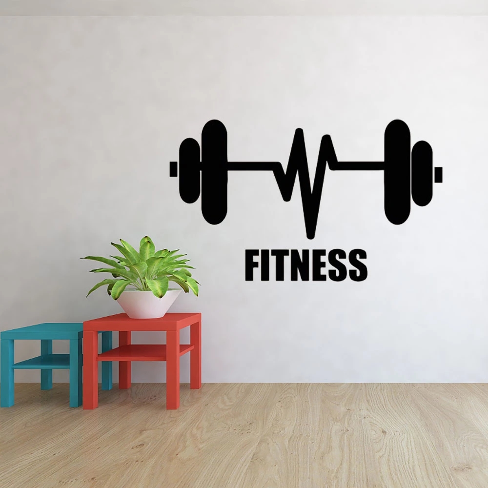 핫 세일 체육관 문화 벽 스티커, 홈 데코, 어린이 방 - Home Gym Wallpaper 리뷰 및 가격