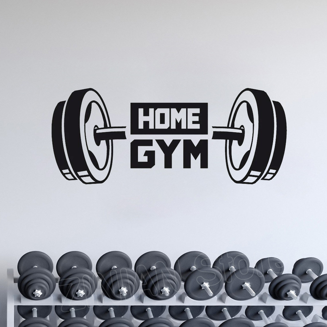 피트니스 홈 체육관 장식 벽 스티커 덤벨 스티커 홈 트 - Home Gym Wallpaper 리뷰 및 가격