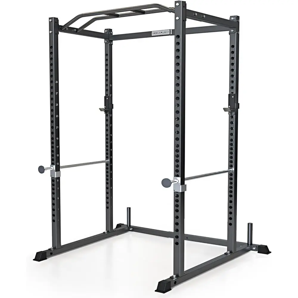 다기능 스쿼트 랙 (견고한 안전 바 및 J-후크 포함) - Home Gym Options 리뷰 및 가격