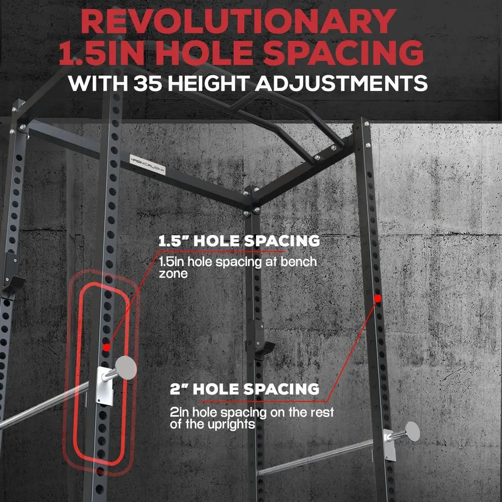 다기능 스쿼트 랙 (견고한 안전 바 및 J-후크 포함) - Home Gym Options 리뷰 및 가격